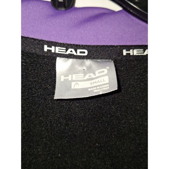 Head Women's Fleece Jacket Reflective Sporty Jogging Purple Athletic Size S - Picture 4 of 13
